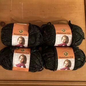 DESTASH Lion Brand Hometown 452g Acrylic rayon 4 skeins yarn chunky 256 yds